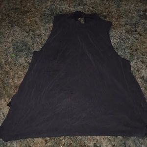 Blackish gray tank top